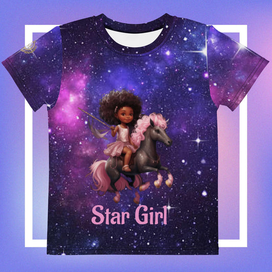 "Star Girl" Kids crew neck t-shirt