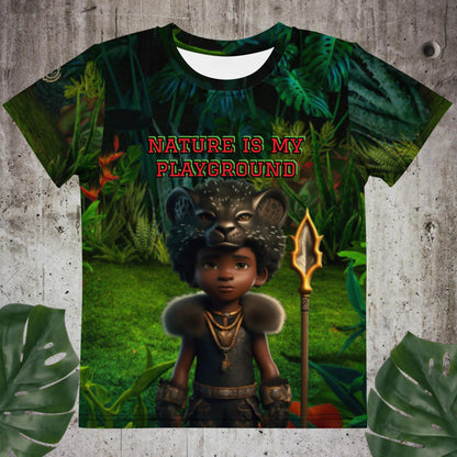 "Nature Is My Playground" kid's crew neck t-shirt