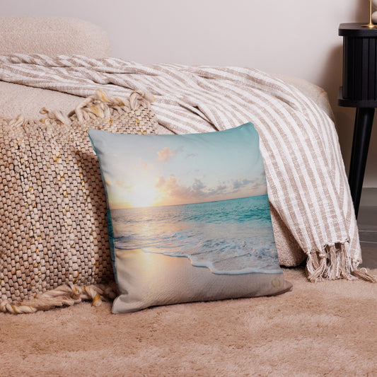 Beautiful Day At the Beach Premium Pillow