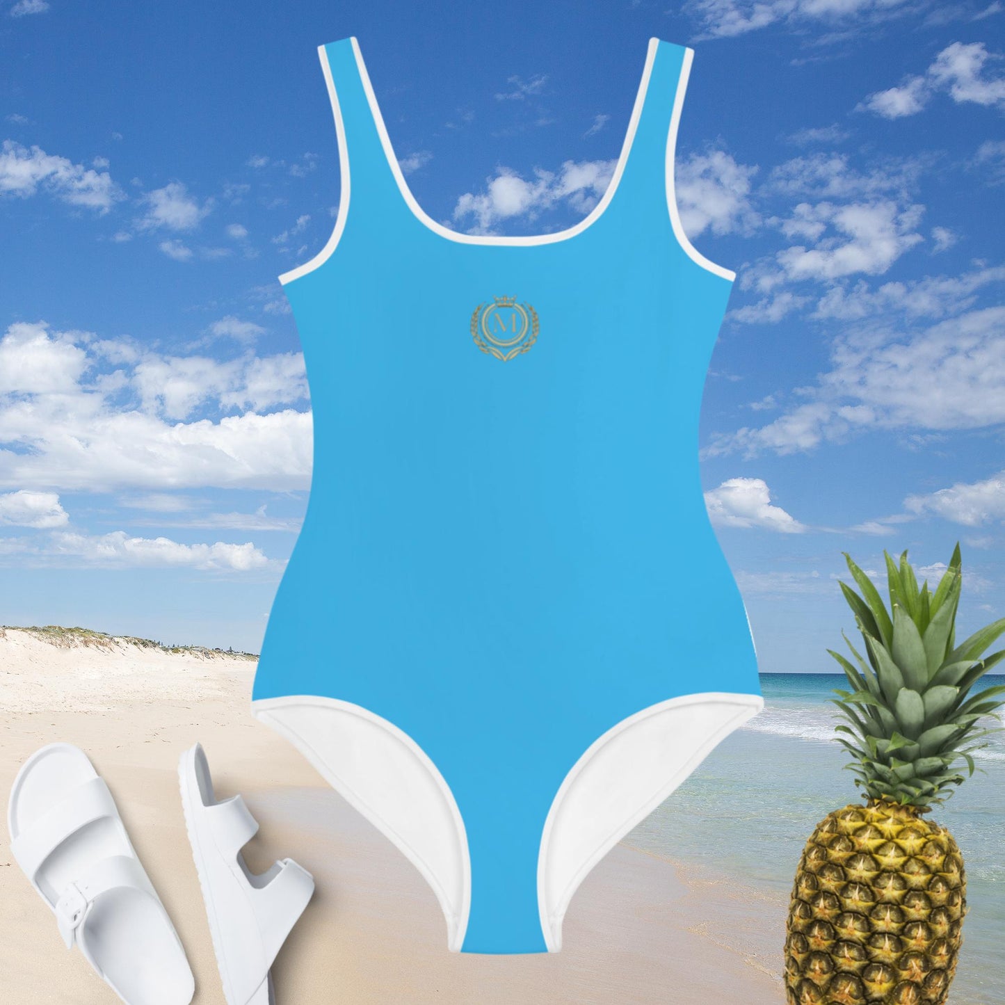 Classic Monarch Blue Girl's Youth Swimsuit