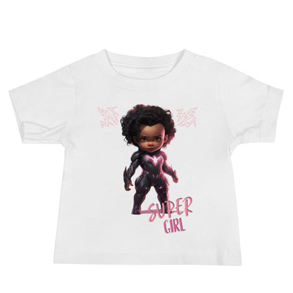 Super Girl Baby Jersey Short Sleeve Tee