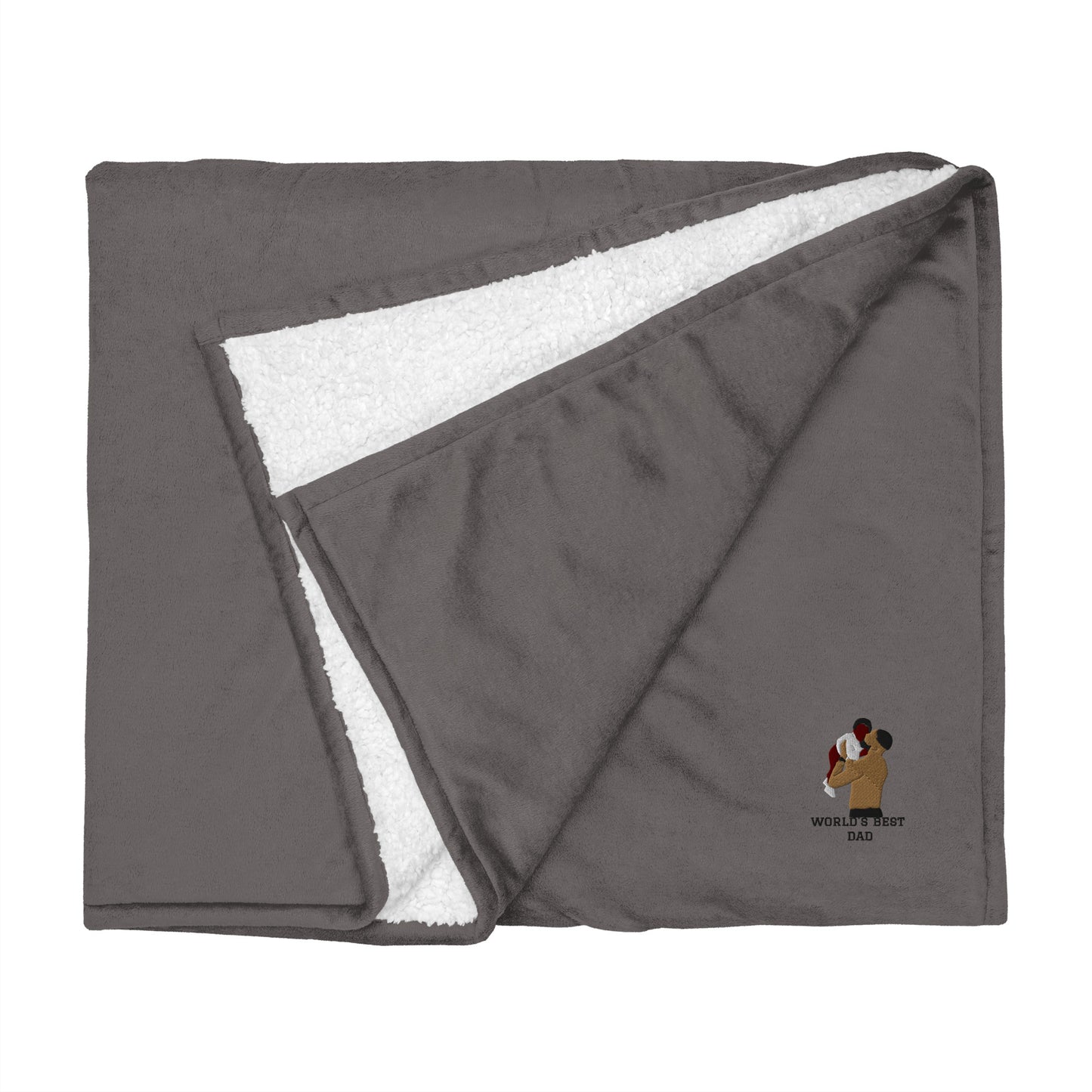 World's Best Dad Sherpa Blanket