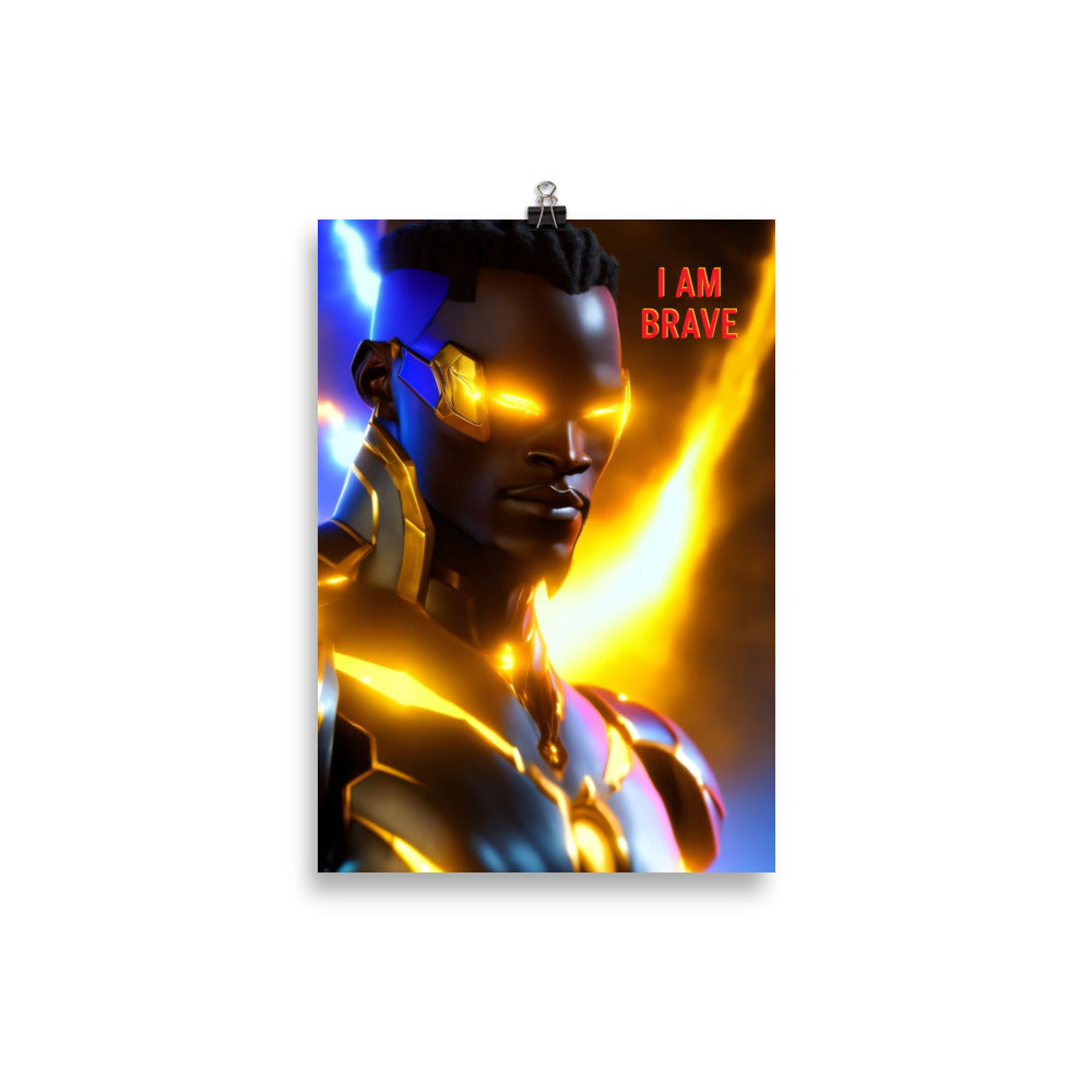 "I Am Brave" Affirmations Poster