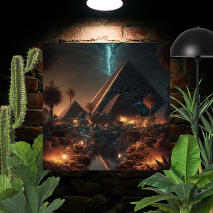 Light up Pyramid Photo paper poster
