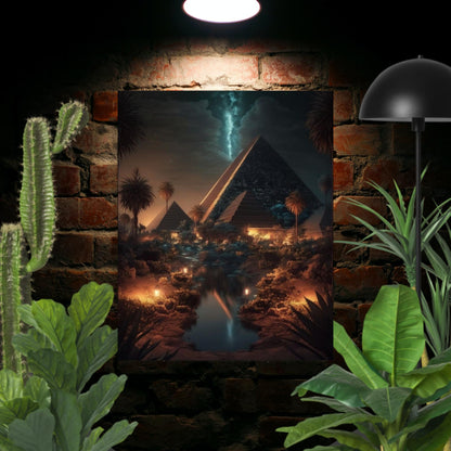 Light up Pyramid Photo paper poster