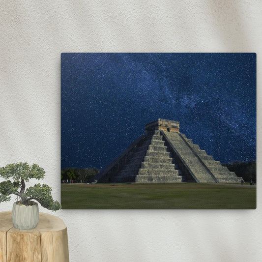 Starry Night at the Pyramid Thin canvas
