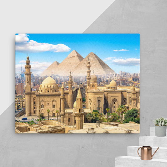 Egyptian City Thin Canvas