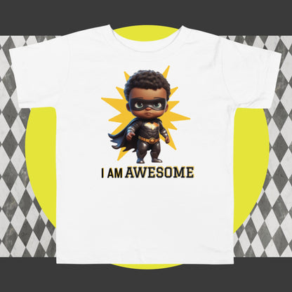 "I Am Awesome" Toddler Short Sleeve Tee