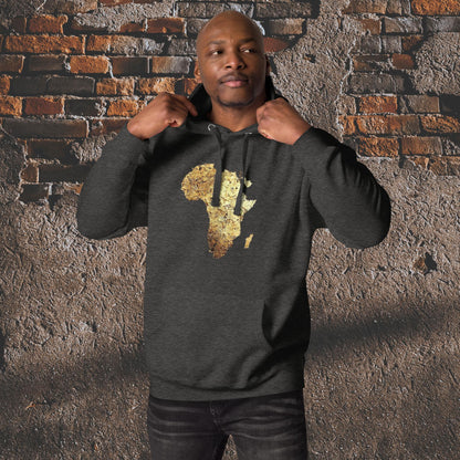 Men's Gold Africa Hoodie