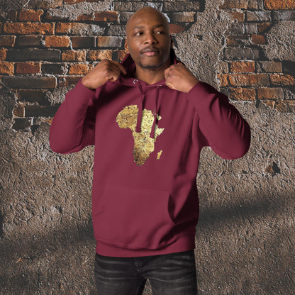 Men's Gold Africa Hoodie