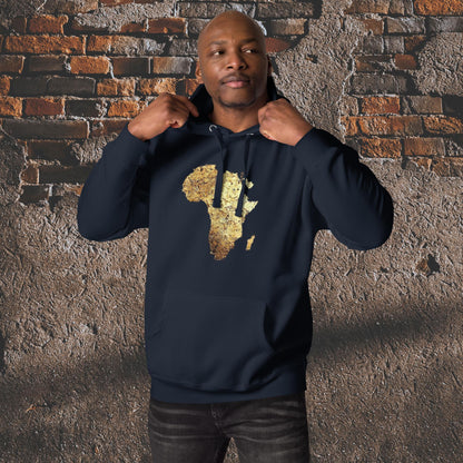 Men's Gold Africa Hoodie