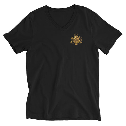 Lion Crest Men's Short Sleeve V-Neck T-Shirt