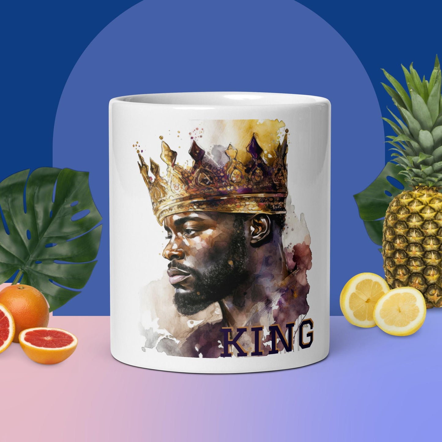 King White Glossy Mug