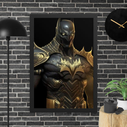 Black Panther Batman Framed poster