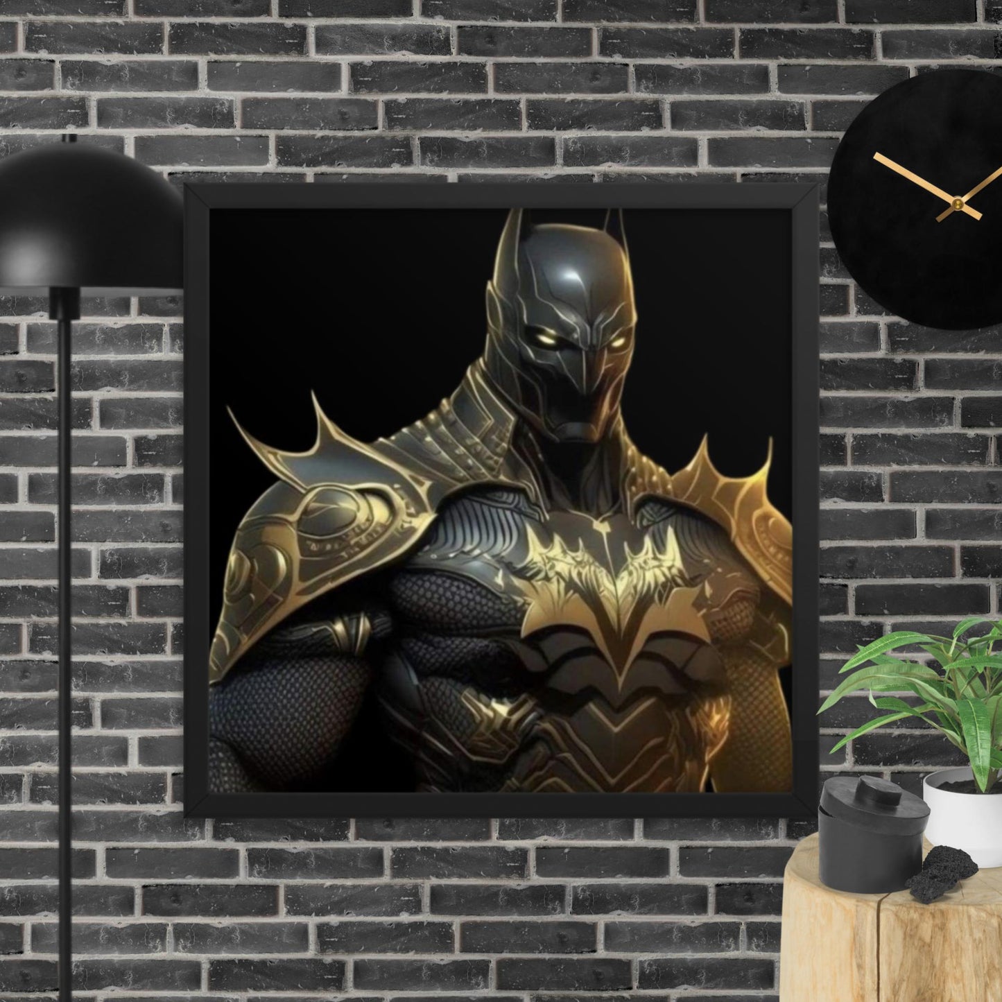 Black Panther Batman Framed poster