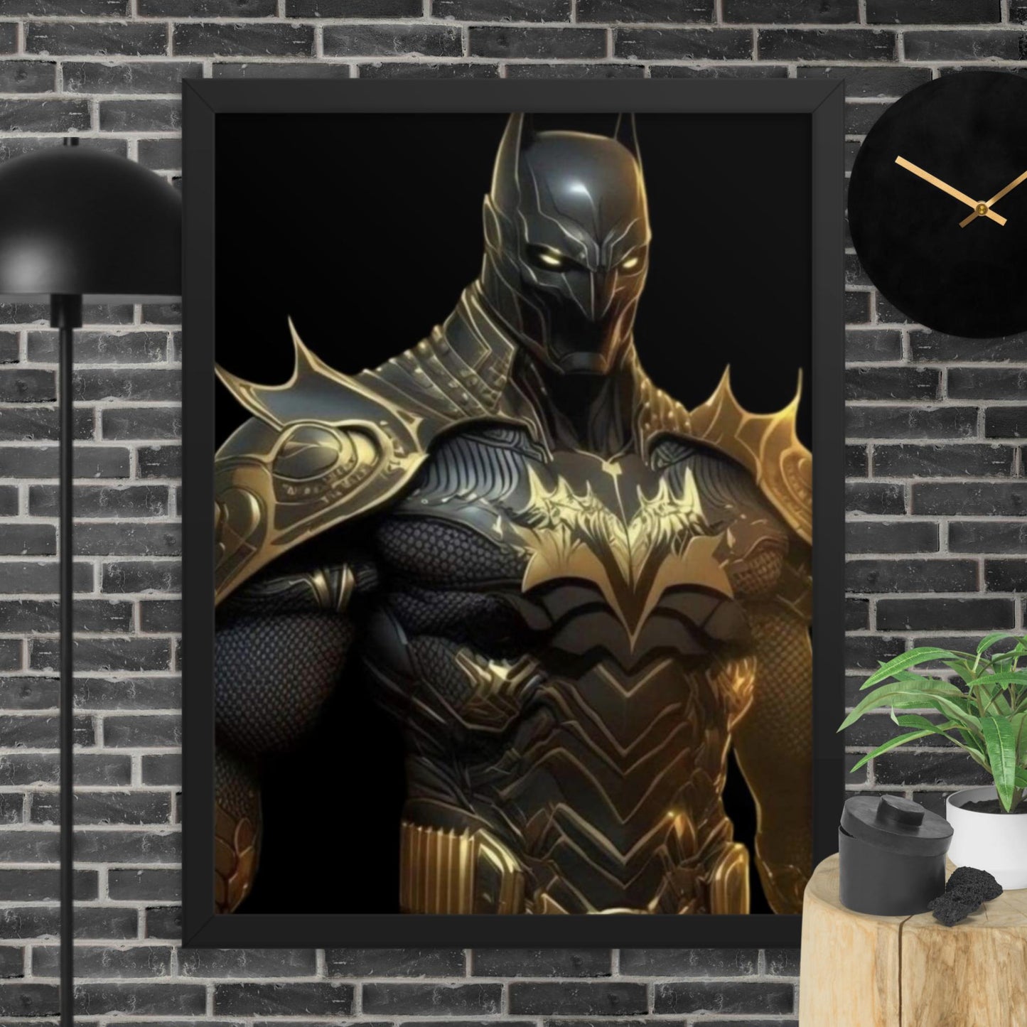 Black Panther Batman Framed poster