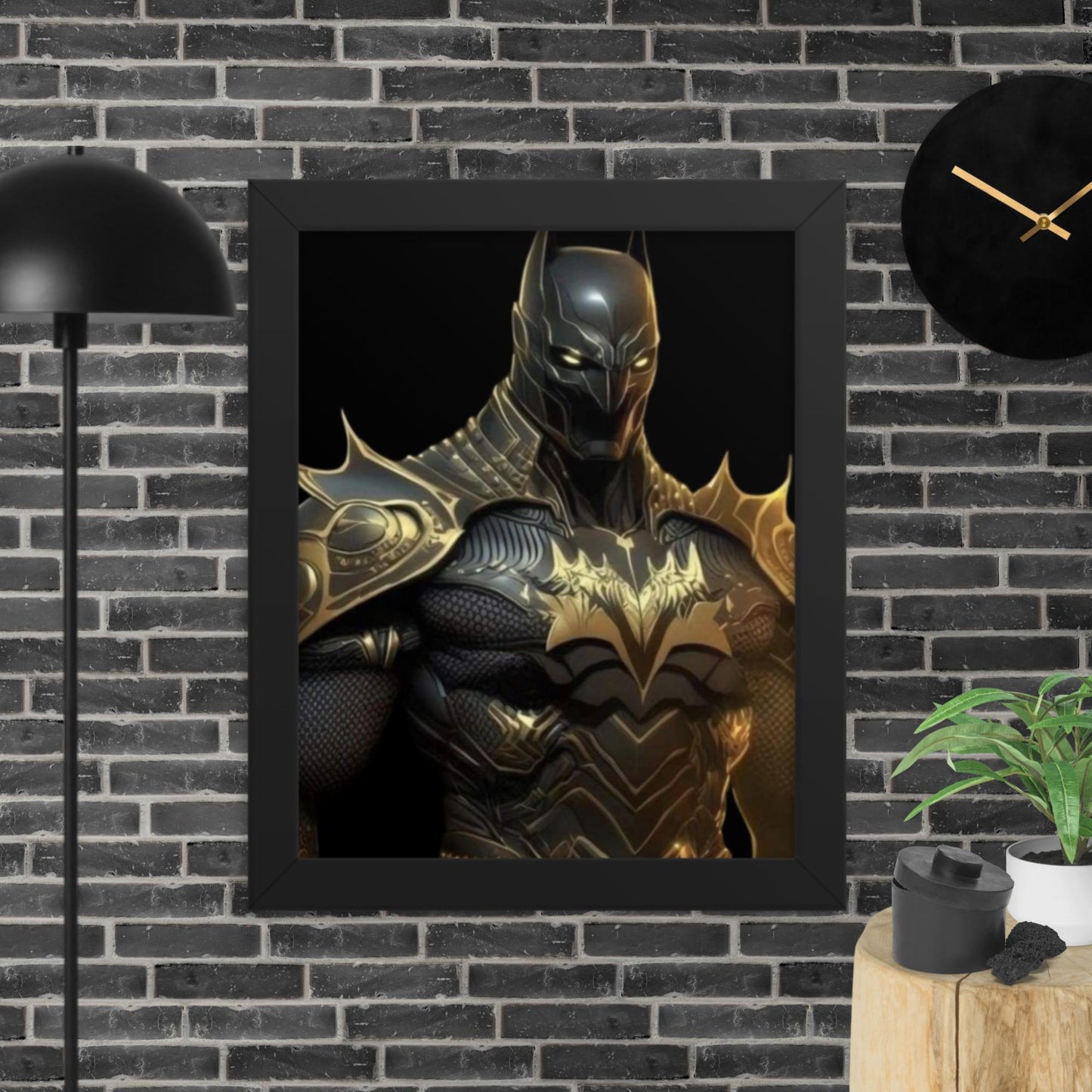 Black Panther Batman Framed poster