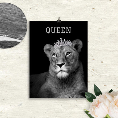 Queen Lion Poster